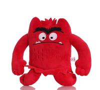 Générique Poupée Mon Petit Monstre Emotionnel 15 cm, Monstre Peluche Douce pour Noël Cadeaux d'anniversaire (Rouge)