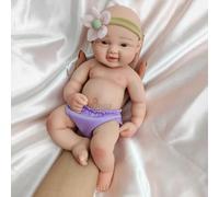 Générique Poupée Reborn en Silicone réaliste de 30 cm - Mini poupée Nouveau-née réaliste, Membres lavables et articulés, pour Les Personnes âgées et Les Enfants
