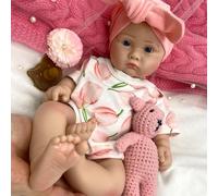 Générique Poupée Reborn en Silicone Ultra-réaliste de 18 Pouces - Jouet Nouveau-né Peint à la Main, avec Texture de Peau réaliste, Corps Souple et lesté - pour Enfants dès 3 Ans