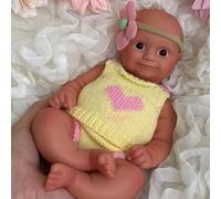 Générique Poupée Reborn Réaliste en Silicone 12 pouces/30 cm - Corps Entier en Silicone Platine, Lavable, Nouveau-Né Fille pour Personnes Âgées et Enfants (#1)