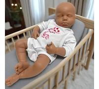 Générique Poupée Reborn Réaliste en Silicone de 50 cm - Nouveau-né Endormi, Corps Entier Non Peint, avec Membres Articulés, Cadeau pour Artistes et Amateurs de Fait Main (Boy#4)