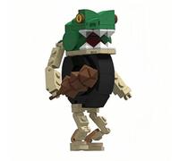 Générique Poupée Tung Tung Sahour, poupée Italienne Brainrot, Tralalero Tralala Building Block, Mountain and Sea Classic Mutant Stick Man en Bois, poupée de Collection, Fusion Big Boss Monster
