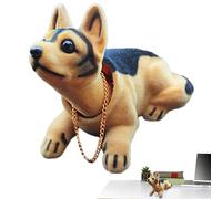 Générique Poupées pour Voiture, Tableau de Bord de Voiture - Figurines de Chien en résine à tête secouée pour Tableau de Bord,Artisanat décoratif créatif en résine, Ornement Mignon de de de