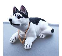 Générique Poupées pour Voiture, Tableau de Bord de Voiture - Figurines de Chien en résine à tête secouée pour Tableau de Bord,Ornement de Bureau Mignon et créatif, décor de de de pour bibli