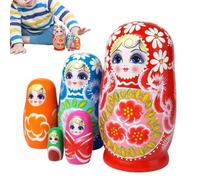 Générique Poupées Russes Décoration Maison en Bois 10,9 cm 5 Pièces