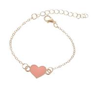 Générique Pour 8 Perle Bijoux et tendance en de cœur, orné d'un cœur à l'huile de pêche tricolore : un bijou personnalisé, à la fois doux et élégant. Bracelets Choix Perle Cadeau Noir Anneaux