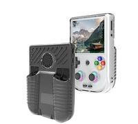 Générique pour Anbernic RG 406V Housse de Protection Portable en TPU Antidérapante, Anti-Rayures, Étui de Dissipation Thermique, Console de Jeu RG 406V, Coque Souple Transparente (Noir Transparent)