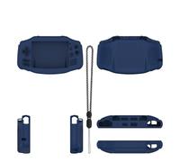 Générique pour ANBERNIC RG34XX Étui de Protection en Silicone Anti-Rayures et Anti-Chute, Coque Souple de Couleur Unie pour Console de Jeu RG34XX. (Blu)