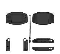 Générique pour ANBERNIC RG34XX Étui de Protection en Silicone Anti-Rayures et Anti-Chute, Coque Souple de Couleur Unie pour Console de Jeu RG34XX. (Noir)