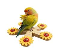 Générique pour Cage à Oiseaux Roue en Bois Rotative pour Enrichissement et | Perchoir ludique pour perroquets Pour cage, idéal pour perruche, conure, inséparable, canari, serein, réduit l'enn