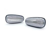 Générique Pour Chevy Pour Corvette C6 2005-2013 12V Lentille Claire Dynamique LED Feu Position Latéral Assemblage Clignotant Séquentiel Clignotants De Rétroviseur(Dynamic Clear)
