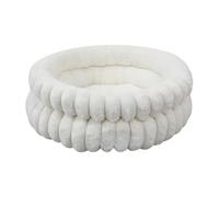 Générique pour Chien Rond - Coussin Donut pour Animaux - 50 cm Rond Doudou Nettoyable Lavable Anti Stress pour Animal - Matelas de Repos pour Chiot et Chien à côté du Lit