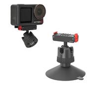 Générique pour DJI Osmo Action5 Pro Base d'Extension Multi-scénaRios à Ventouse Stable à Dégagement Rapide Magnétique, pour Adaptateur Réglable Osmo 360 Pro/4/3
