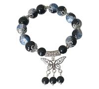 Générique Pour Empilable Valentin Plusieurs Bijoux Colorful Gradation Beaded Charm Bracelets For Women Girl Summer Beach Jewelry En Inoxydable Naturelle Perles Bijoux (AB, One Size)