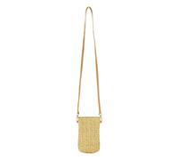 Générique Pour En Cuir Pour Ordinateur Portable transport téléphone portable bouche rouge sac clé changement carte sac sac à bandoulière Bagage Main Avec (Beige, One Size)