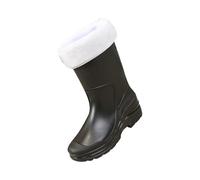 Générique pour Filles Taille 3 Short Rain Boots for Womens Ankle Rainboot Garden Boot Ladies Rubber Outside Work with Comfort Bottes Hautes pour Femmes Talons Lacets (Black, 37)