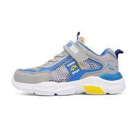 Générique pour garçons Chaussures de Sport légères Confortables antidérapantes durables avec Sangle Auto-agrippante Maille Respirante pour Enfants Marche Course Jeux en Plein air (Grey, 34 Big Kids)