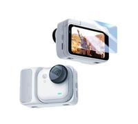 Générique Pour Insta360 GO Ultra Protection d'Écran en Verre Trempé 9H, Anti-Rayures et Anti-Chocs, Film de Protection d'Écran HD pour Caméra Sport 360 Go Ultra + film Souple pour Objectif (2 Lots)