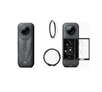 Générique Pour Insta360 X5 Protection d'Objectif en Verre Trempé 9H, Protection d'Écran HD Anti-rayures pour Objectif de Caméra Sport 360 X5. (Lens Tempered PC+Screen Protector)