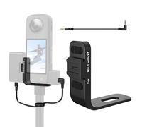 Générique pour Insta360 X5 Support Adaptateur Audio pour Griffe Porte-Microphone, Support Étendu pour Caméra Sport 360X5 pour DJI Mic 2