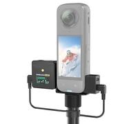 Générique pour Insta360 X5 Support Adaptateur Audio pour Microphone et Griffe, Support Étendu pour Caméra Sport 360X5, Accessoires pour Rode