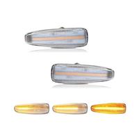 Générique Pour Mitsubishi Pour Outlander Pour Sport Pour Mirage 2014 + Clignotant Feu De Position 2 Pièces Ambre Dynamique LED Côté Clignotant RéTroviseur(Clear Lens)