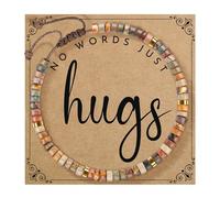 Générique Pour Naturelle Couple Bijoux Card Blessing Birthday Blessing Card Bracelet Connecté Bracelet Bijoux (F, A)