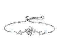 Générique Pour Perlé Perles Maman Bijoux Beads Bangle Bracelets With Adjustable Chain Fashion Dainty Bracelets For Women Rose 4 Bracelet Petite Breloques Bijoux (Gold, One Size)