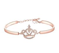 Générique Pour petite-fille-vous aimer pour toujours et toujours bracelet de couronne, bracelets de couronne de cristal de mode, bijoux-cadeaux inspirants pour les femmes filles (Gold)