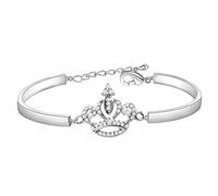 Générique Pour petite-fille-vous aimer pour toujours et toujours bracelet de couronne, bracelets de couronne de cristal de mode, bijoux-cadeaux inspirants pour les femmes filles (Silver)