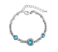 Générique Pour Phrases Bracelet Bijoux Bracelet Poignet Bracelet Filles Accessoires Cadeaux De Vacances Classique Bracelet Phrases Naturelle En Rhodonite Bijoux (Sky Blue, One Size)