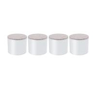 Générique pour Pieds de Canapé, Lot de 4, Rangement sous Le Lit, Gain de Place, Blanc 80x52mm