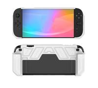 Générique pour Switch 2 Étui de Protection Portable en TPU Demi-Coque Anti-Chute, Anti-Rayures, Antidérapant, Console de Jeu pour Switch2, Coque Souple Compatible avec Base (Blanc)