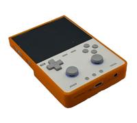 Générique pour TRIMUI Brick Pro Coque de Protection Flexible en TPU Housse de Protection imprimée en 3D, Antichoc, Résistante à la Poussière (Orange Transparent)
