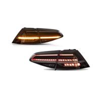 Générique Pour VW pour Golf 7 7.5 2013-2020 Feu Arrière | Feu arrière LED 1 paire assemblage, DRL, position/frein/clignotant dynamique séquentiel/marche arrière, plug-and-play(Smoked)