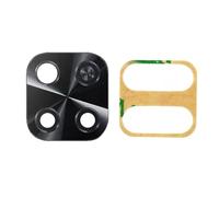 Générique pour Xiaomi Redmi 10C vitre lentille de Remplacement pour Camera arrière en Verre Appareil Photo Camera Lens avec adhésif - Noir