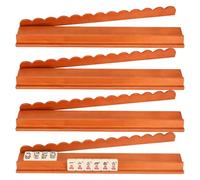 Générique Pousse-Carpe Mahjong | Set de 4 Ranges Tuiles en Bois Aimanté Organisateur | Pousseur de Mahjong | pour Noël Voyage Jeu à la Maison Débutants Train et Table de Billard