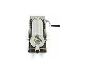 Générique Poussoir à Saucisses Manuel Horizontal 7L - Acier Inoxydable - 4 Tubes Inclus - 2 Vitesses - Idéal pour Charcuteries et Traiteurs
