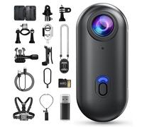 Générique POV Camera, 2025 New Body Camera - 4k Pocket Thumb Action Cam,170° Wide Angle,Wearable Video Recording, for Cycling, Diving and Outdoors Activities (Black,64G)