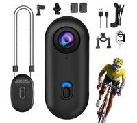 Générique Povy Pro Camera, Povy Pro 4k Uhd Wearable Action Camera, Grand Angle de 120°, Vision Nocturne et stabilisation IA pour Le Sport et Les Voyages (Noir, Ensemble Standard)