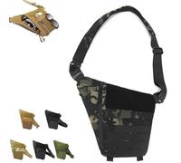 Générique Powios Crossbody Bag, 2025 New Powios Crossbody Bag, Large Capacity Multifunctional Outdoor Chest Bag (Black Camouflage)