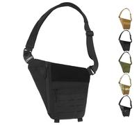 Générique Powios Crossbody Bag, 2025 New Shoulder Crossbody Sling Bag, Multifunctional Outdoor Chestbag, for Hiking Cycling Camping (Black)