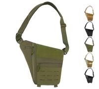 Générique Powios Crossbody Bag, 2025 New Shoulder Crossbody Sling Bag, Multifunctional Outdoor Chestbag, for Hiking Cycling Camping (Green)