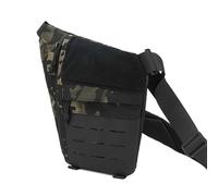 Générique Powios Crossbody Bag, Shoulder Crossbody Sling Bag, Mens Travel Chest Bag for Hiking, Cycling, Outdoors (Black)