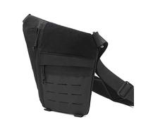 Générique Powios Crossbody Bag, Shoulder Crossbody Sling Bag, Mens Travel Chest Bag for Hiking, Cycling, Outdoors (Black-A)