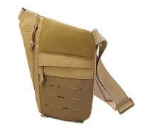 Générique Powios Crossbody Bag, Shoulder Crossbody Sling Bag, Mens Travel Chest Bag for Hiking, Cycling, Outdoors (Yellow)