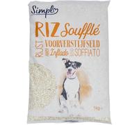 Générique PP Blanc - Riz Soufflé pour Chien Savoureux et Léger, Sac 1Kg
