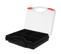 Générique PP Boîte de Rangement Compartimentée Portable pour Petites Pièces | Couvercle Transparent, Poignée Intégrée, Design Compact, Usage Mobile, Ateliers et Petits Espaces