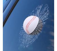 Générique Prank Autocollant Verre brisé, Farce et Attrape pour Voiture, Objet Prank Fenêtre de Frappe de Balle 3D, Farce et Attrape Adulte