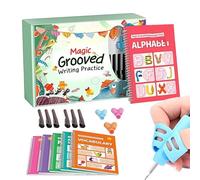 Générique Pratique d'Écriture - Cahier de Copie et Dessin à Rainures | avec Grip de Stylo pour Pratique de l'Écriture,pour École Maternelle Tout-Petits Enseignement à Domicile Filles et